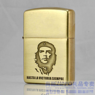 凹刻定制深雕刻 原装正品ZIPPO打火机纯铜 二战切格瓦拉 古巴英雄