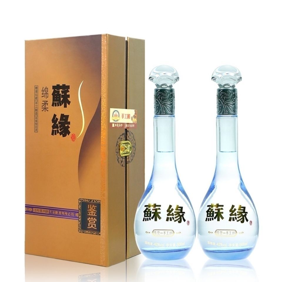 江苏十年老店 苏缘42度纯粮酿造浓香型白酒 酒500ml原箱(6瓶装)