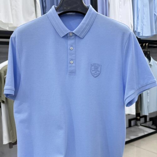 【衫家】 66棉 针织菠萝纹！专柜撤下来短袖t恤剪标Polo衫男T017