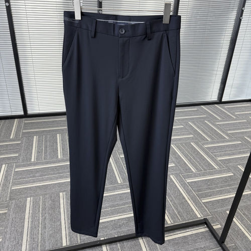 【H家】面料超赞！垂坠 超舒适！品牌剪标单男休闲小直筒长裤J112
