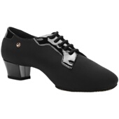 AG专业系男拉丁A3010 中跟恰恰教师 18黑色进口弹力牛津布单鞋