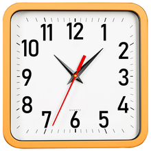 时钟表客厅家用挂钟墙上装饰儿童房卧室长方形石英钟时尚简约挂表