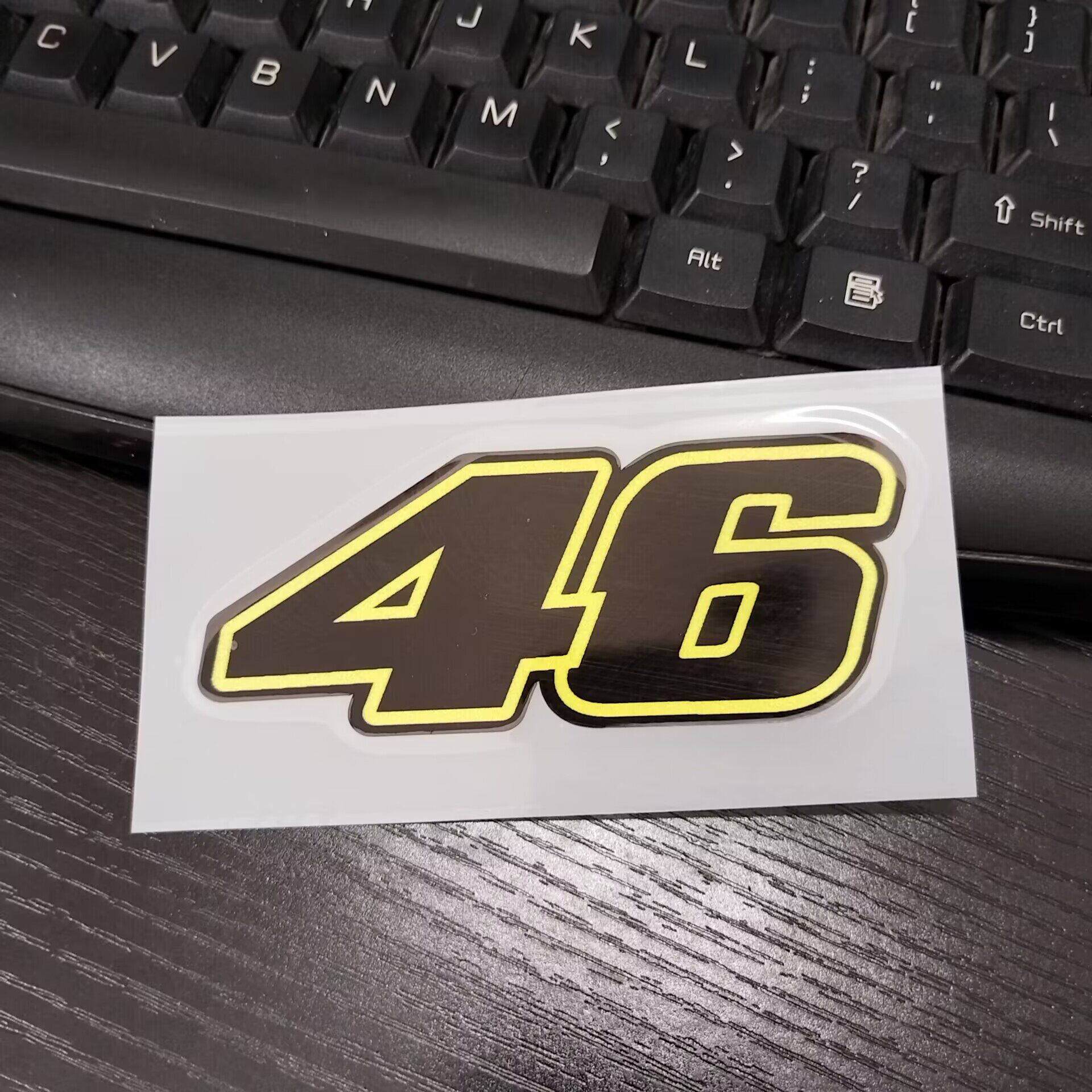 motogp 46 agv 贴 摩托车改装个性贴纸头盔防水反光贴花 装饰车贴