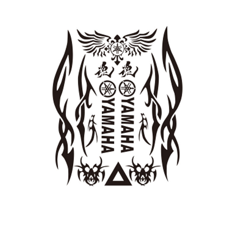 包邮踏板车贴花反光贴摩托车改装鬼火车贴纸拉花贴画骷髅头套贴