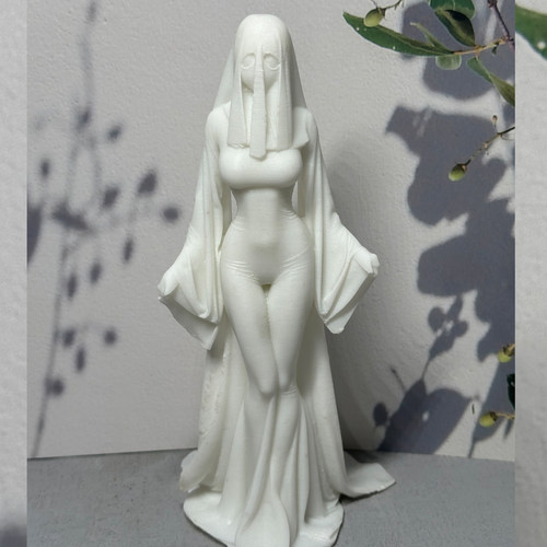 幽灵娘杏子夫人白色雕像手办