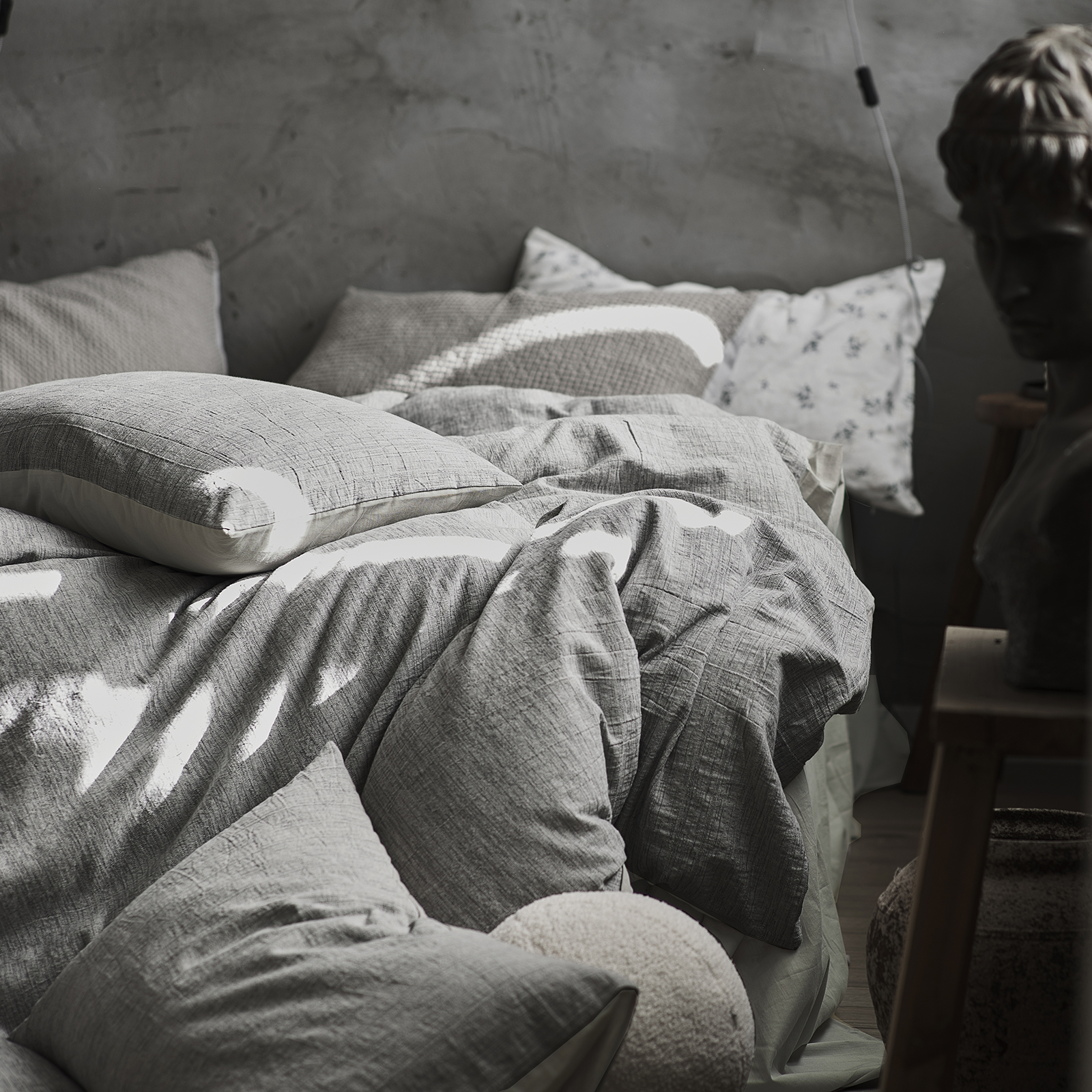 Valen灰色系北欧床上四件套