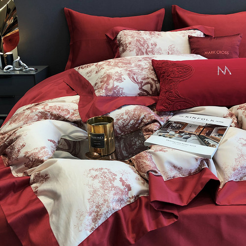 仔普婚庆100s全棉四件套