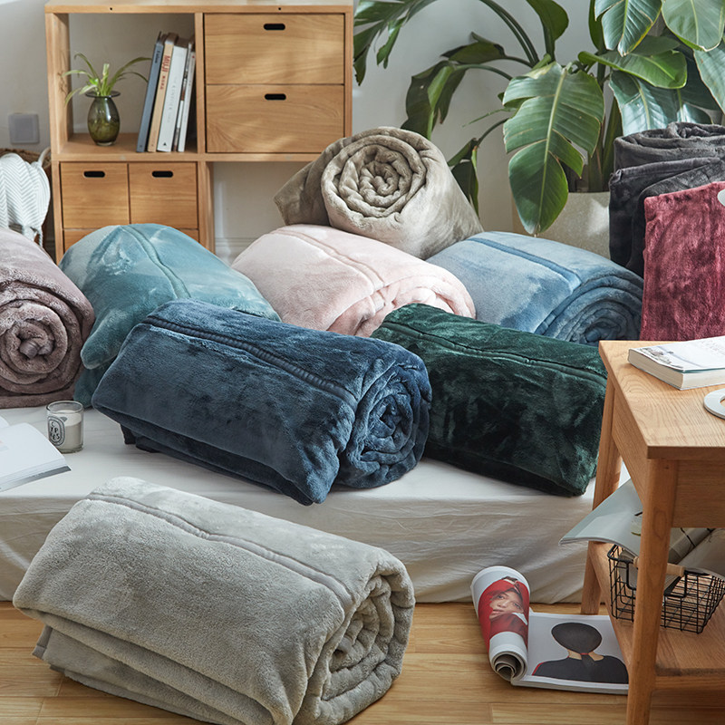 仔普良品风法兰绒珊瑚绒毛毯双层加厚秋冬季毯子休闲空调沙发午休,床上用品,休闲毯/毛毯/绒毯,淘宝优惠券,粉丝福利购,淘宝优惠卷