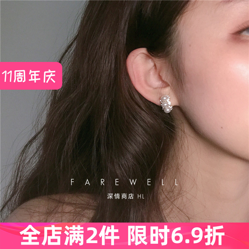 法式复古风高级感耳环小众超仙图片