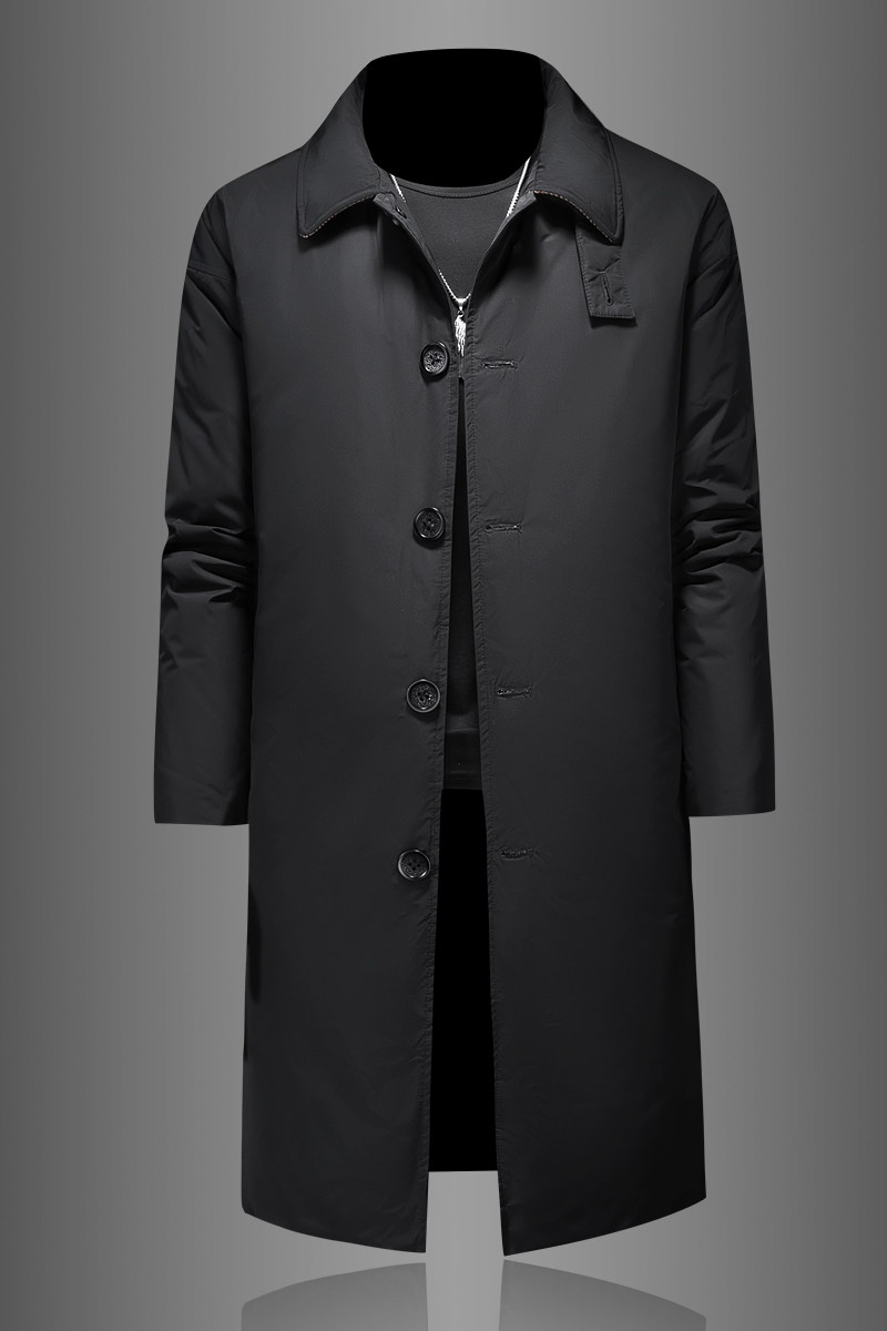 26男士商务休闲白鸭绒外穿长款羽绒服外套8665/p365偏大长期有货,男装羽绒服,钱塘7038(原5007）