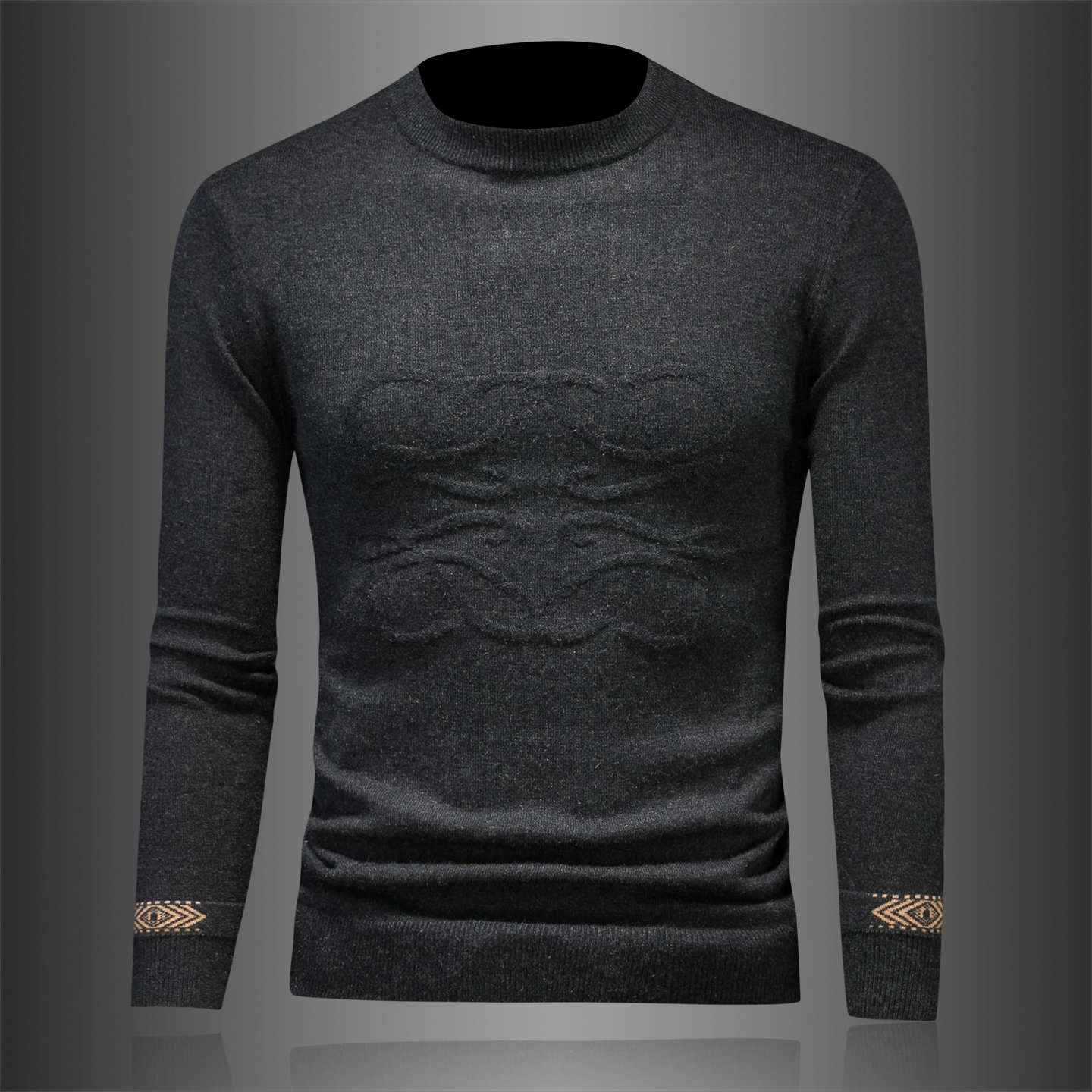 2025新款冬季男毛衣羊毛衫圆领针织衫打底衫2522p135长期有货，男装针织衫/毛衣，钱塘7038(原5007）