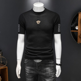 2025新款男装提花毛衣羊毛衫圆领针织衫打底衫2507p125长期货，男装针织衫/毛衣，钱塘7038(原5007）