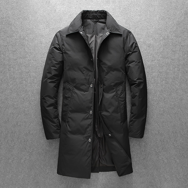 2026男士羽绒服长款白鸭绒羽绒服长款外套8653/P345长期有货，男装羽绒服，钱塘7038(原5007）