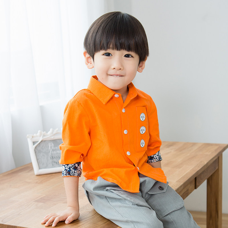 Chemise garcon à manche longue - Ref 2075866 Image 1