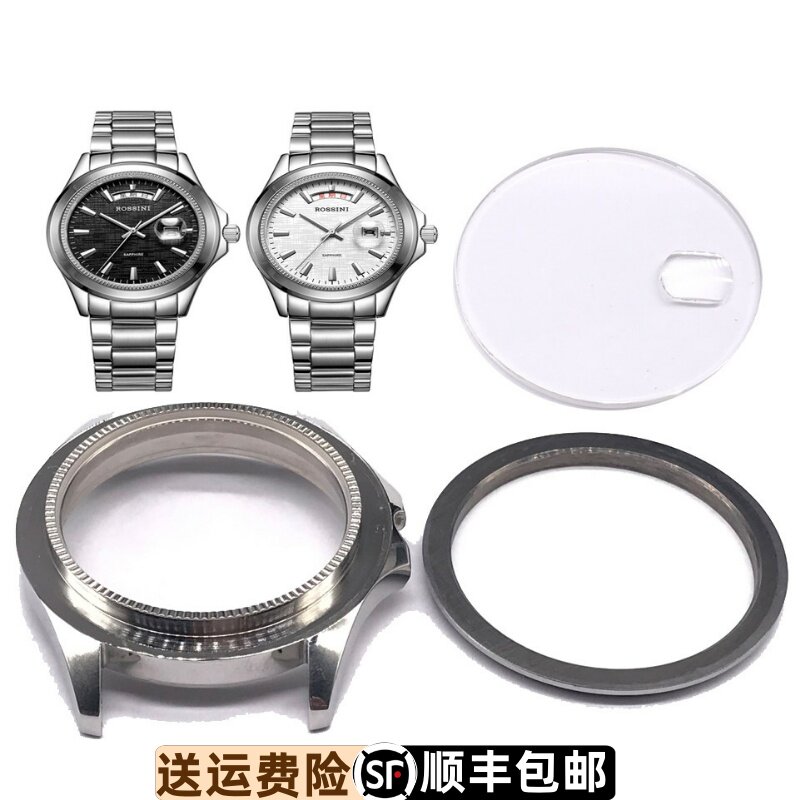 镜面圈口表壳罗西尼钨钢蓝宝石