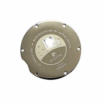 罗西尼原装原厂后盖银色防水7387手表精钢底盖表壳密封底5387