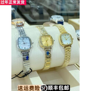 官方正品罗西尼女表1472复古小金表石英表女士手表轻奢方形手链表