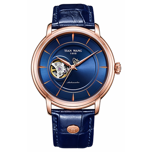 天王表5941恒隽系列男表机械表动能显示镂空男士手表礼物GS5941P