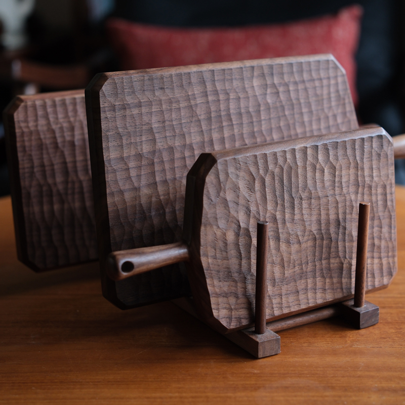 雨木长方形实木手工雕刻小砧板