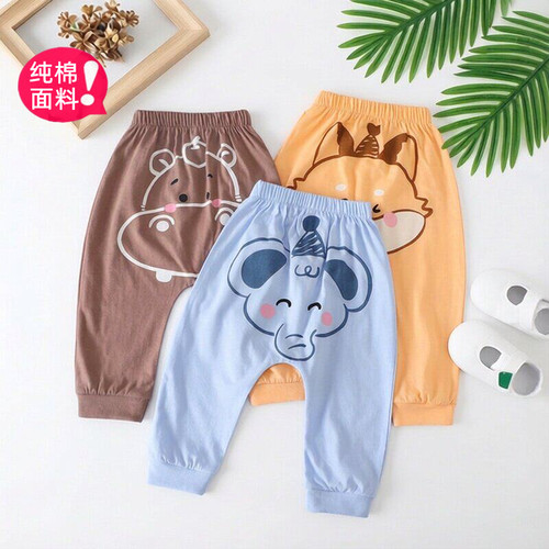 夏新款儿童纯棉大PP哈伦裤休闲裤