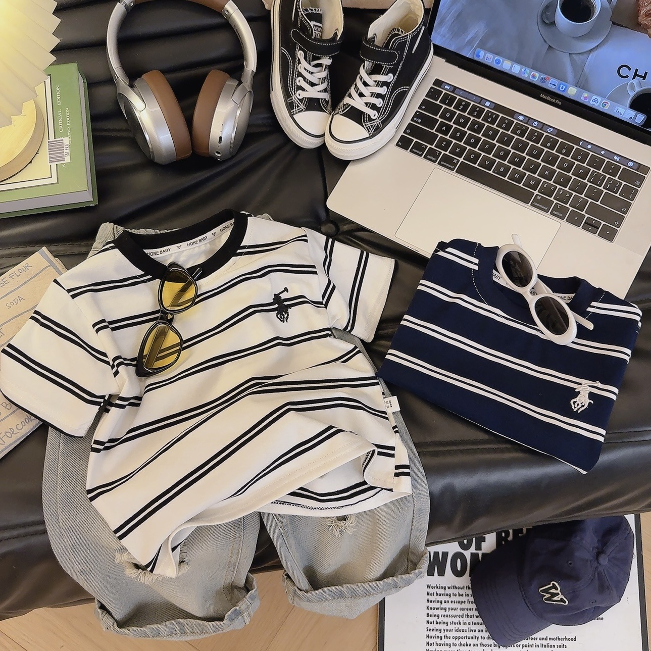 夏新款男女童纯棉短袖中大童上衣