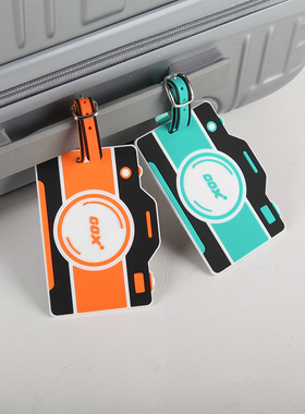 gox登机牌旅行卡通创意硅胶行李牌挂牌吊牌托运牌年卡套防丢卡套