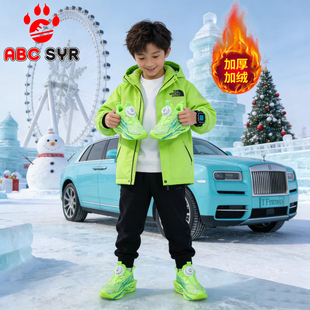 福建晋江男童鞋子2025冬季新款加厚保暖儿童棉鞋男孩超轻跑步鞋