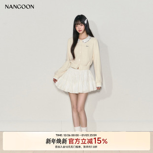 半身裙小众遮肉裙子 甜美少女感蛋糕a字短款 NANGOON 原创设计法式