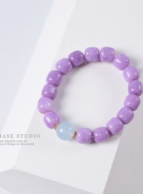 天然桶珠手链追逐CHASE新国风