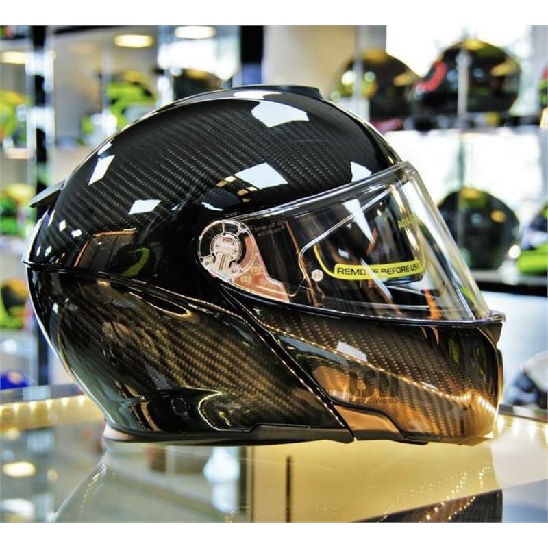 AGV Sportmodular 揭面盔 碳纤维双镜片头盔男女防雾摩托车盔