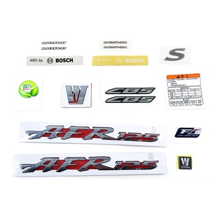 适用豪爵AFR125全车标牌HJ125T 贴条 27A型号贴纸AFR125S标志贴花