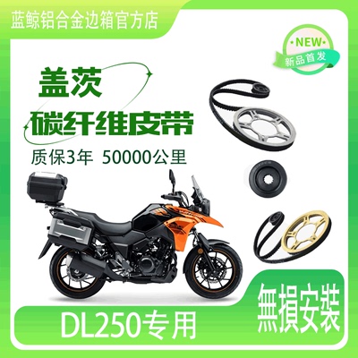 适用摩托车铃木DL250 链条改装皮带传动美国盖茨碳纤维皮带无损安