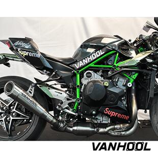 VANHOOL 万虎排气管 川崎H2C/R钛合金可调电子阀门全段一键开关