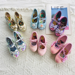 『Ai美美』中小童 超美的公主鞋 美人鱼公主高跟鞋拉丁舞蹈鞋子