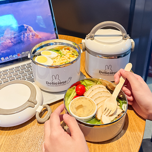 保温饭盒学生初中生专用儿童饭盒不锈钢餐盒小学生食堂打饭午餐盒