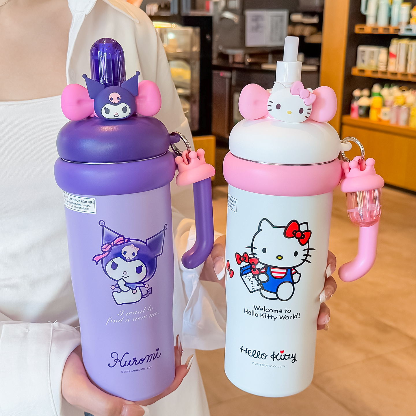 巨无霸女生吸管保温杯