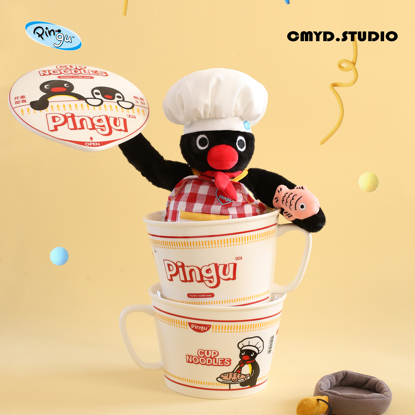 正版Pingu泡面碗饭碗马克杯礼物