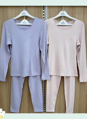 都市丽人女士秋衣秋裤LWH1F2加拿大鹅极寒面料圆领保暖套装