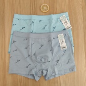 FK4BA2百分94%棉透亲肤气舒适柔软抗菌平角内裤 都市丽人男士 内裤