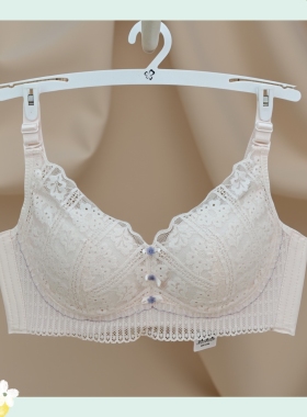 都市丽人女士内衣LBH2D1无钢圈薄款聚拢收副乳三排扣调整型文胸