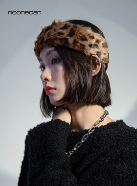 COMBACKnoonecan发带女日常外戴毛绒秋冬宽边潮流酷街头新款百搭