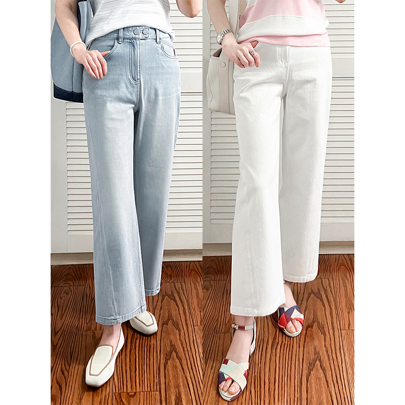 YouYoung进口春夏棉弹牛仔裤