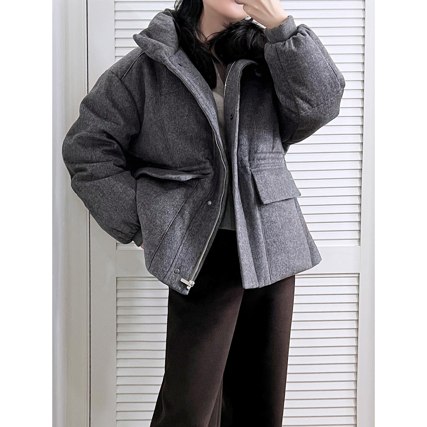 YouYoung悠扬外贸余羊绒鹅绒服