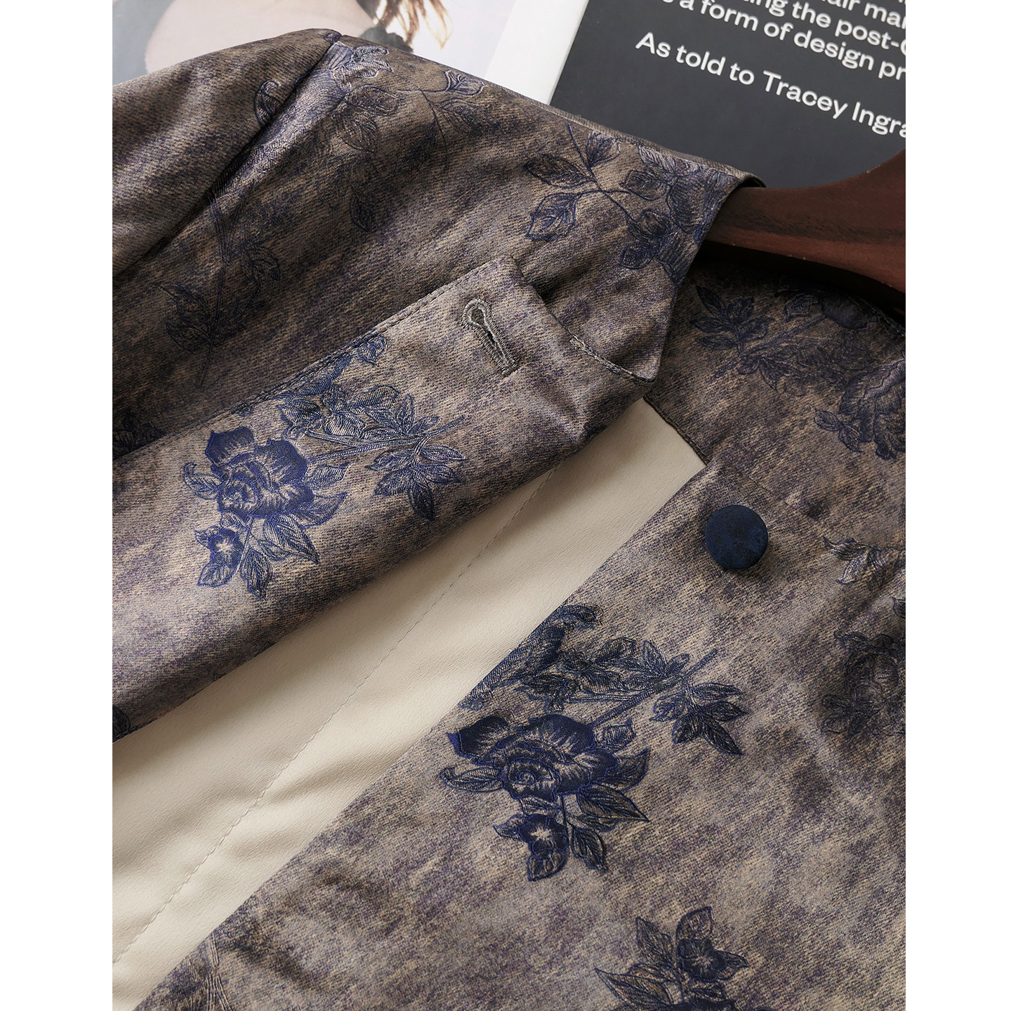 YouYoung悠扬蚕丝缎羊毛外套