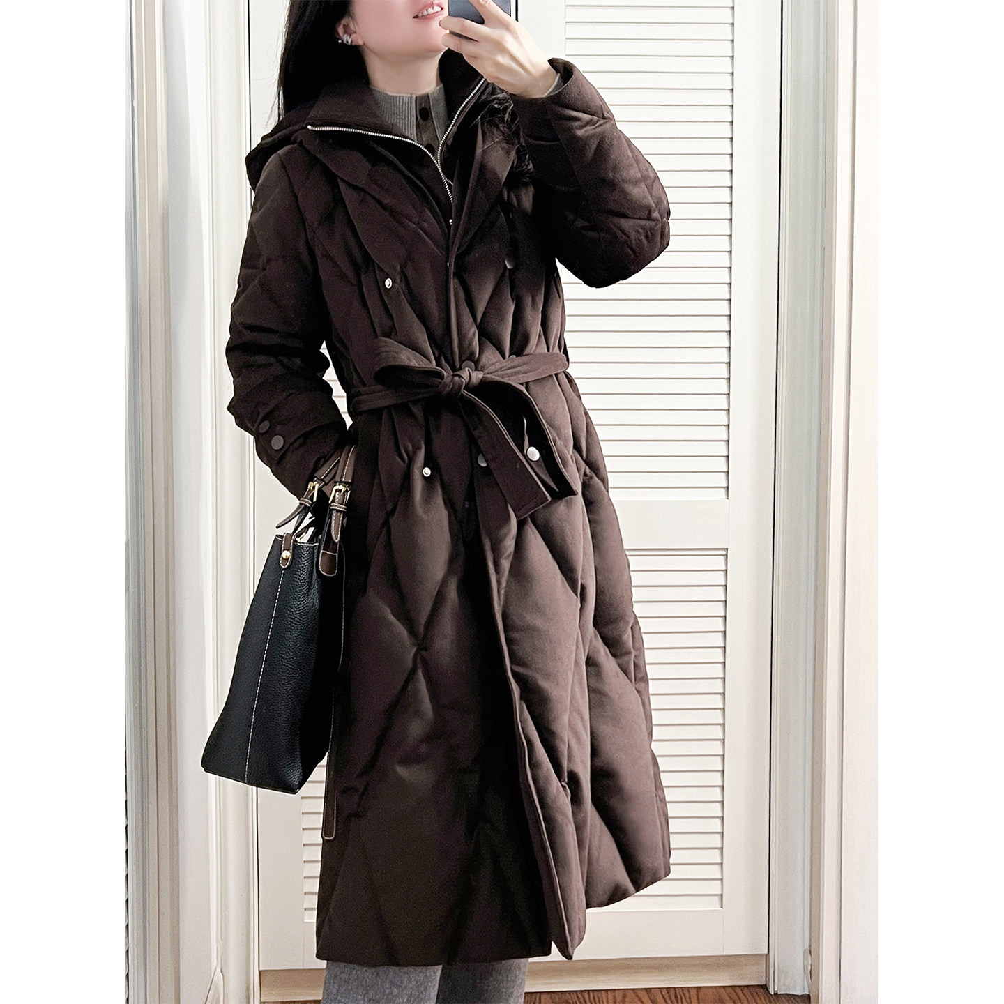 YouYoung悠扬丝毛加厚长款鹅绒服