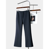 抗皱超弹好打理九分裤 YouYoung悠扬 春秋 立体剪裁 通勤 连腰微喇