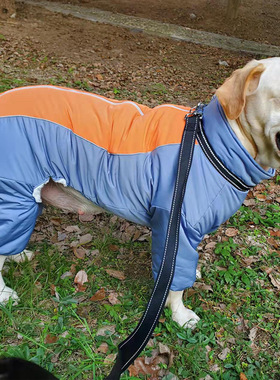 狗狗棉衣服加绒保暖加厚大中型萨摩金毛冬季东北花棉袄宠物全包款