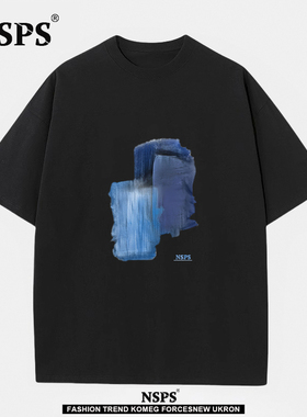 NSPS官方联名|奥特莱斯|特大码300斤男女款潮牌夏时尚全棉短袖t恤
