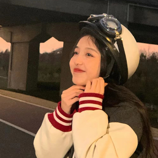 HBA复古四季 电动车男女半盔安全帽国标3C认证 通用电瓶车头盔冬季