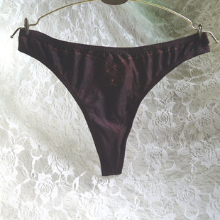欧美女士丁字裤性感心形涤纶T裤纯棉裆三角丁子内裤舒适